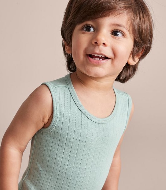 Baby Organic Cotton Pointelle Bodysuit