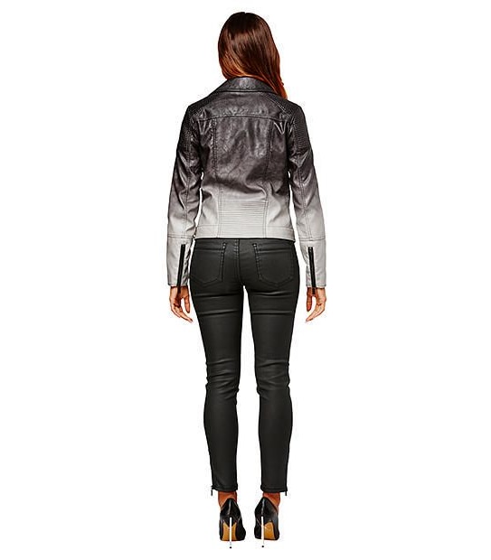 Dannii Minogue Petites Faux Leather Biker Jacket