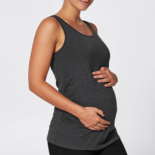 Maternity Gathered Seam Tank Maternity Gathered Seam Tank