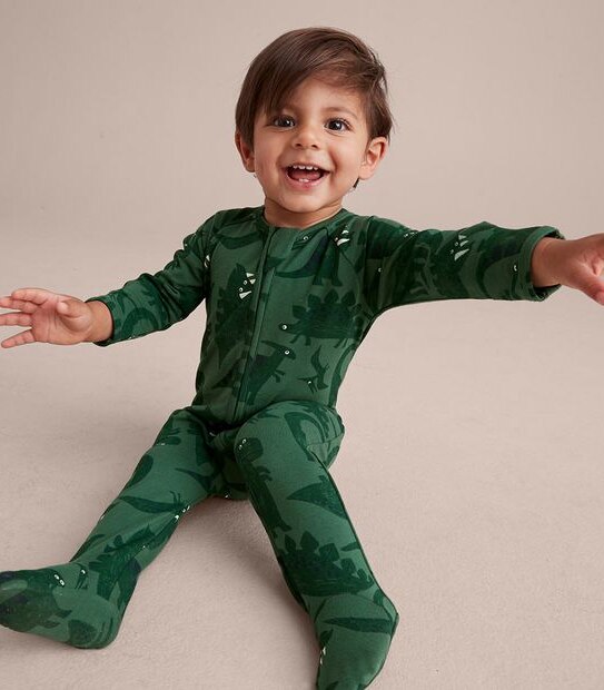 Baby Organic Cotton Print Coverall