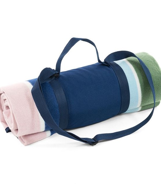 1.7M Fleece Picnic Rug - Colour Stripe