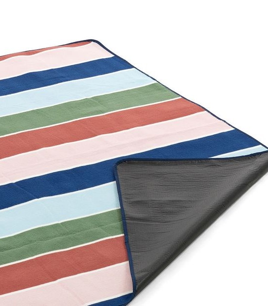 1.7M Fleece Picnic Rug - Colour Stripe