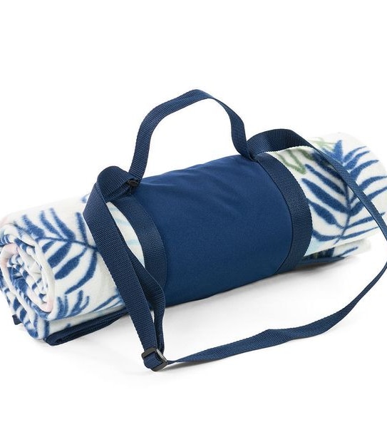 1.7M Fleece Picnic Rug - Palm Leaf