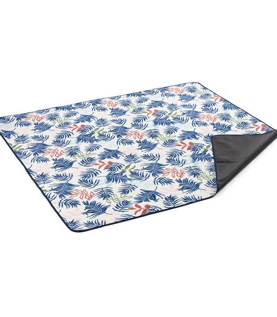 1.7M Fleece Picnic Rug - Palm Leaf