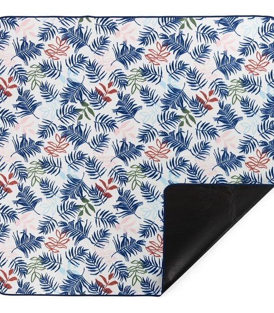 1.7M Fleece Picnic Rug - Palm Leaf