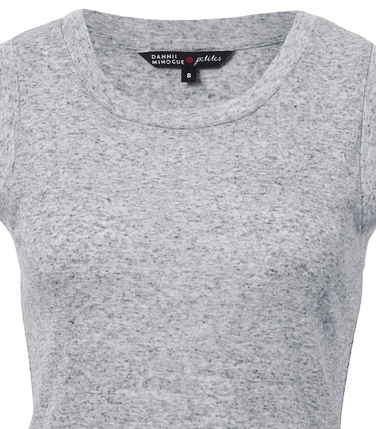 Dannii Minogue Petites Grey Tank
