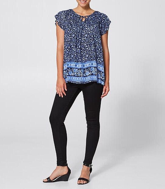 Ruffle Sleeve Peasant Top 3 of 4