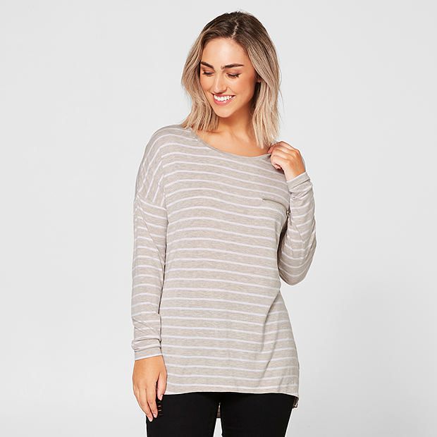 Leah Zip Detail Long Sleeve T-Shirt Leah Zip Detail Long Sleeve T-Shirt