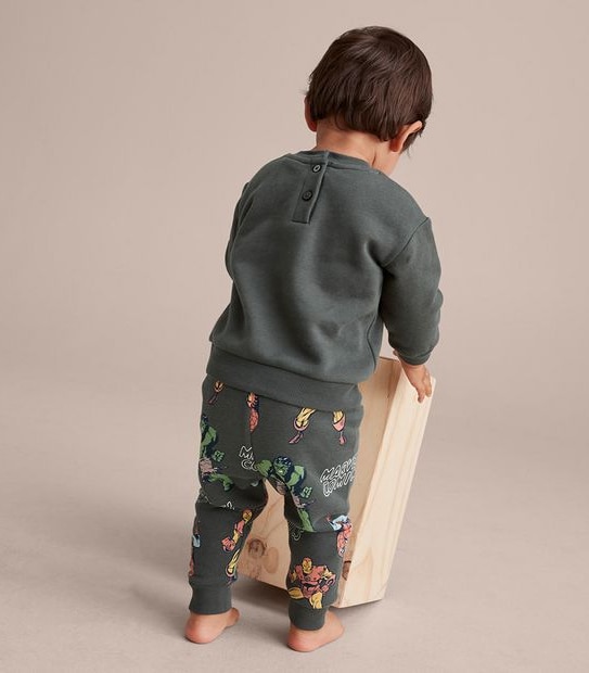 2 Piece Baby Marvel Comics Set