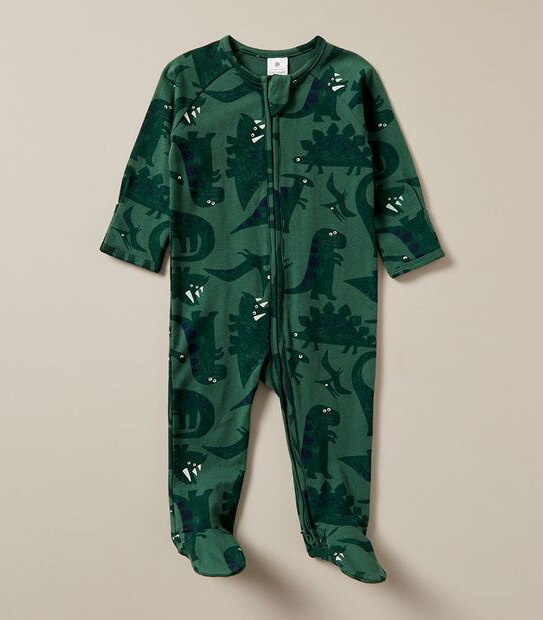 Baby Organic Cotton Print Coverall