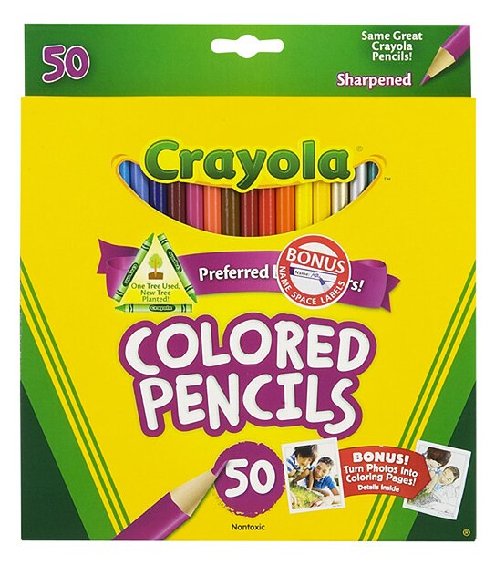 Crayola Colored Pencils - 50 Pack