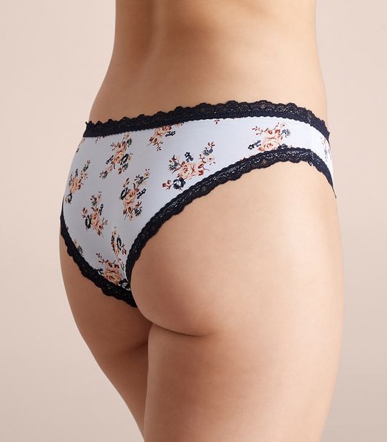 Lily Loves Recycled Micro and Lace Brazillian Briefs; Style: WS5192TG