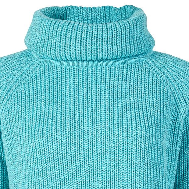 aqua sweater