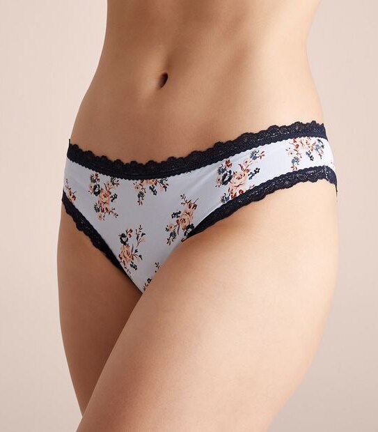 Lily Loves Recycled Micro and Lace Brazillian Briefs; Style: WS5192TG