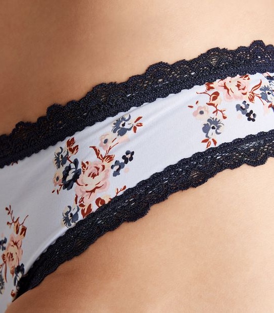 Lily Loves Recycled Micro and Lace Brazillian Briefs; Style: WS5192TG