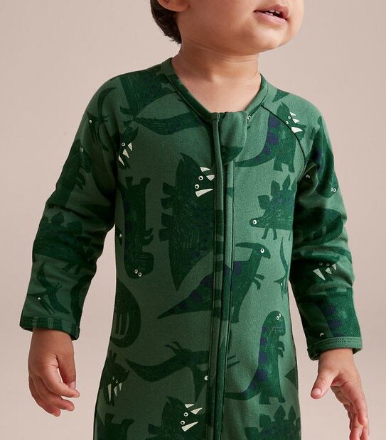 Baby Organic Cotton Print Coverall