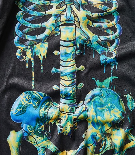 Kids Halloween Slime Drip Skeleton Costume