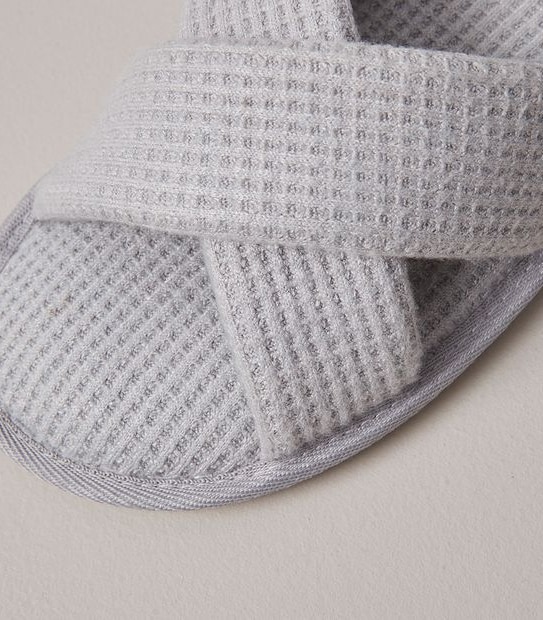 Womens Hayley Waffle Jersey Scuff Slippers Target Australia