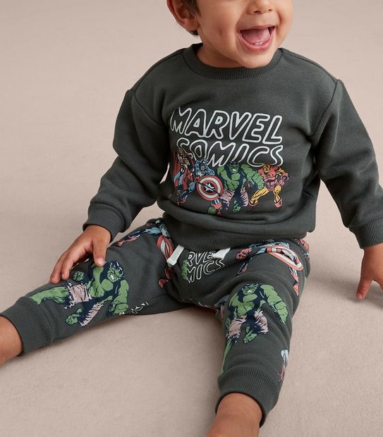 2 Piece Baby Marvel Comics Set