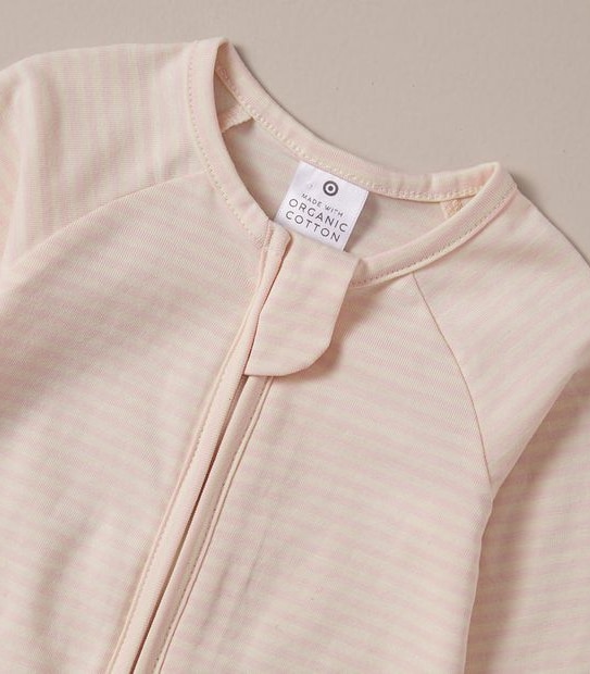 Baby Organic Cotton Stripe Coverall 3 of 3