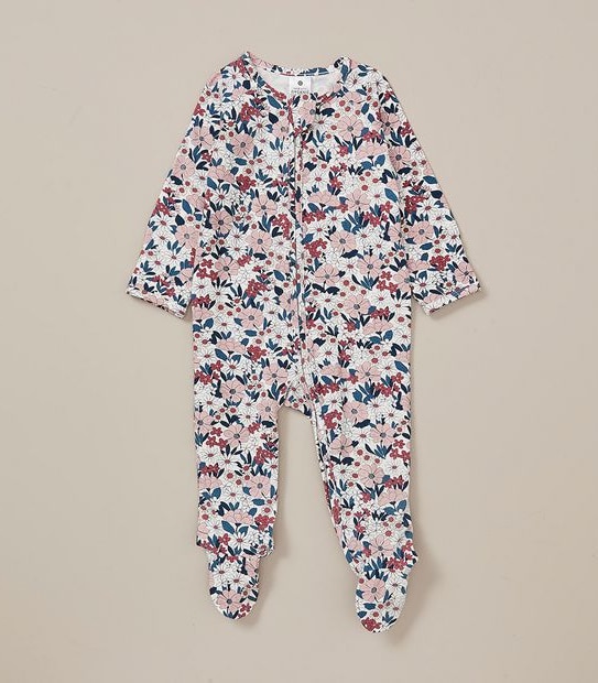 Baby Organic Cotton Print Coverall