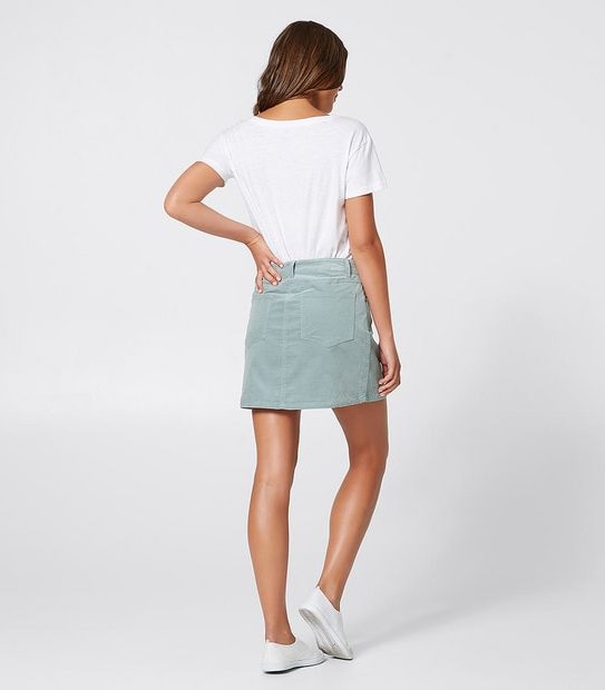 Lily Loves Uncut Cord Mini Skirt