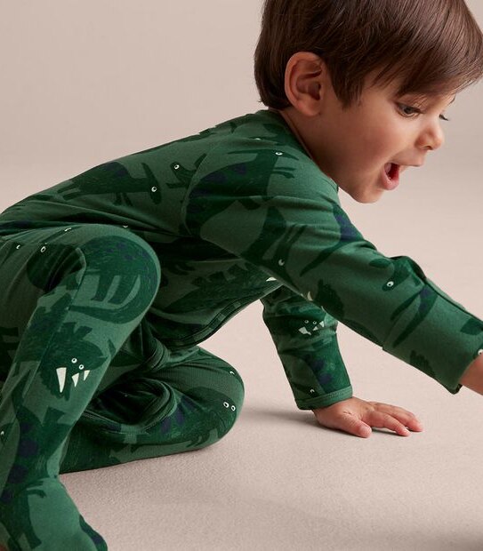 Baby Organic Cotton Print Coverall