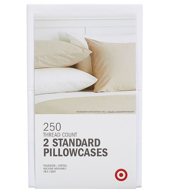 Target 2 Pack 250 Thread Count Standard Pillowcases