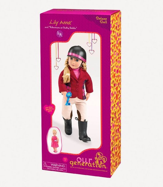 Our Generation Deluxe Lily Anna Doll – with Book