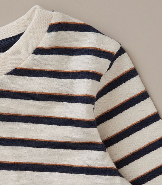 Baby Organic Cotton Striped Top 2 of 4