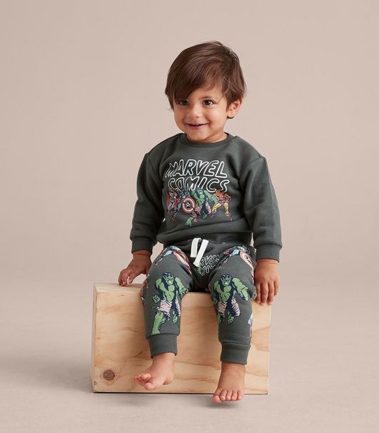 2 Piece Baby Marvel Comics Set