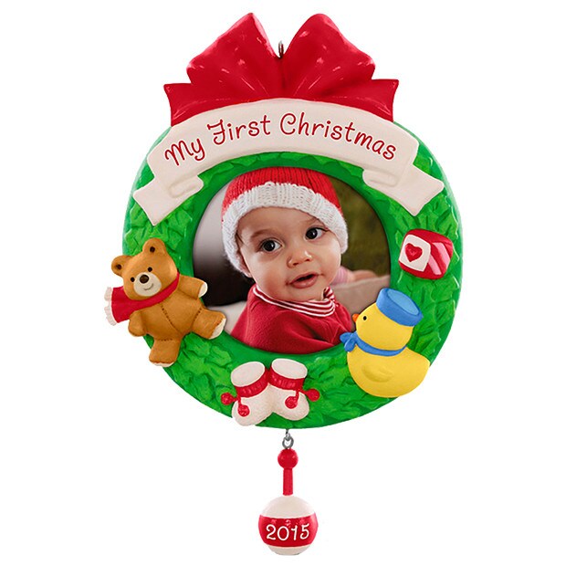 Hallmark's My First Christmas Photo Holder for Baby Picture Ornament