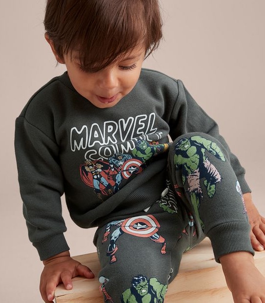 2 Piece Baby Marvel Comics Set