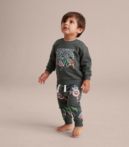 2 Piece Baby Marvel Comics Set