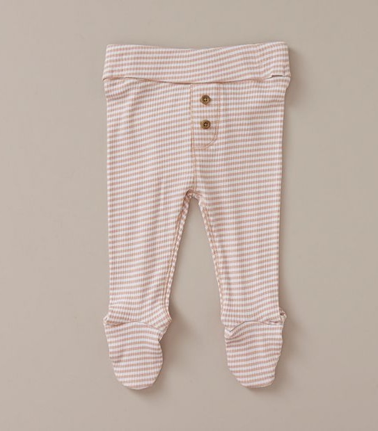 Baby Organic Cotton Striped Leggings