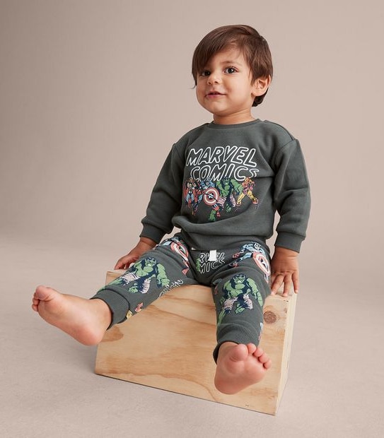 2 Piece Baby Marvel Comics Set