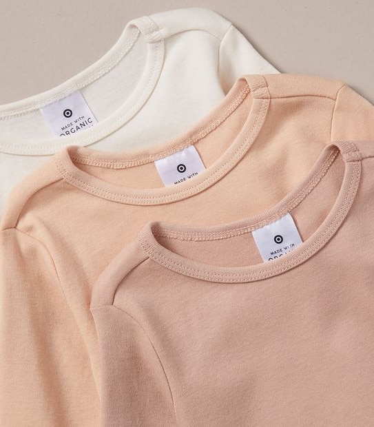 3 Pack Baby Organic Cotton Bodysuits