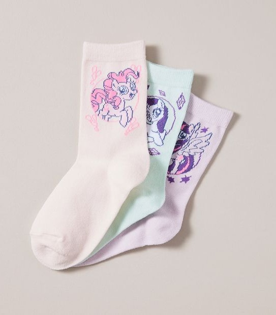 3 Pack My Little Pony Socks