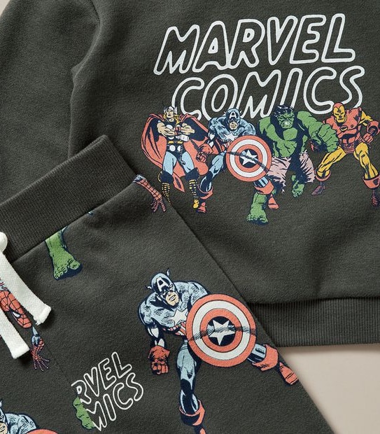 2 Piece Baby Marvel Comics Set