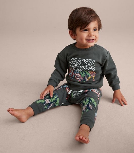 2 Piece Baby Marvel Comics Set