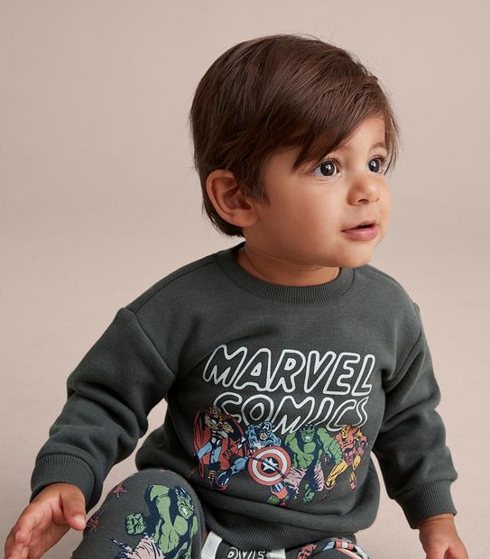 2 Piece Baby Marvel Comics Set