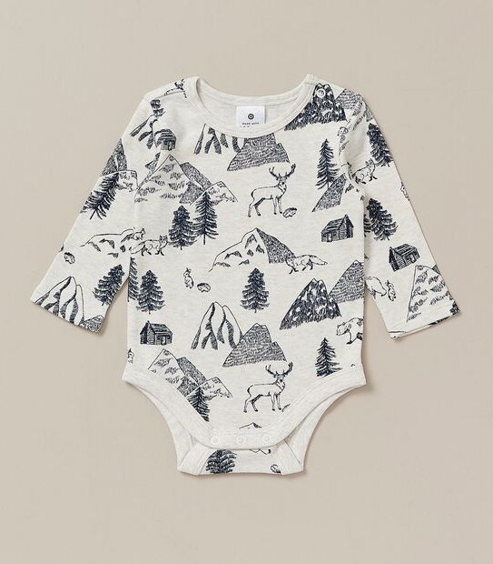 5 Pack Baby Organic Cotton Bodysuits