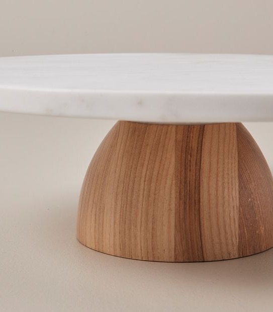 Mason Marble Cake Stand
