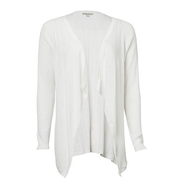 Linen Waterfall Cardigan - White | Target Australia