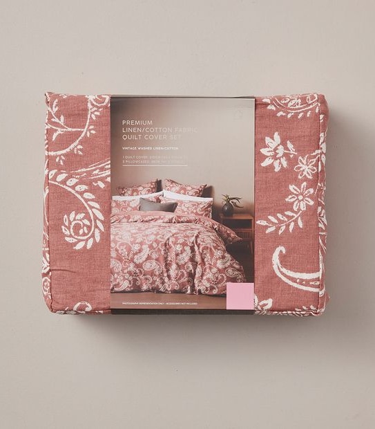 Amori Paisley Linen/Cotton Quilt Cover Set