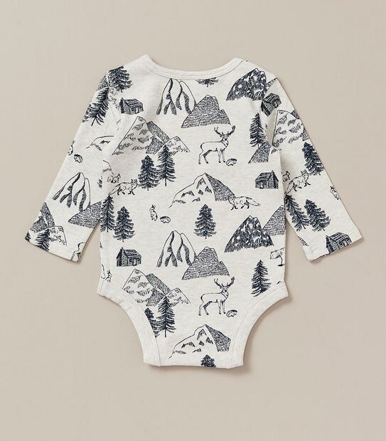 5 Pack Baby Organic Cotton Bodysuits 6 of 6