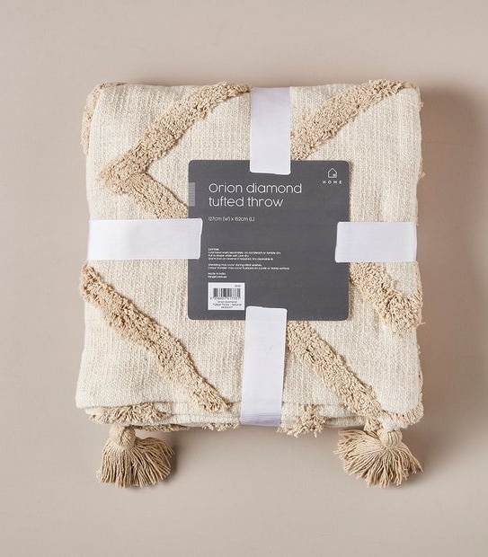 Orion Diamond Textured Throw