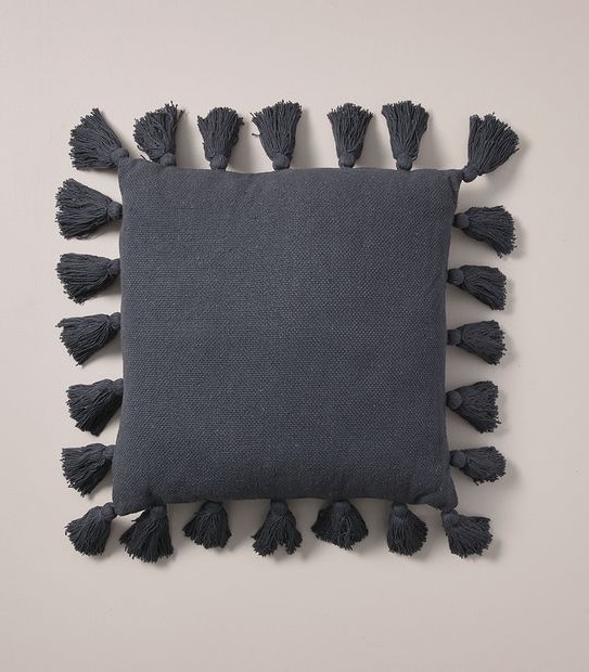 Textured Tassel Cushion