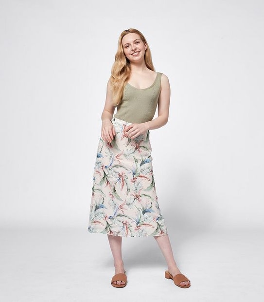 Dannii Minogue Petites Midi Skirt 