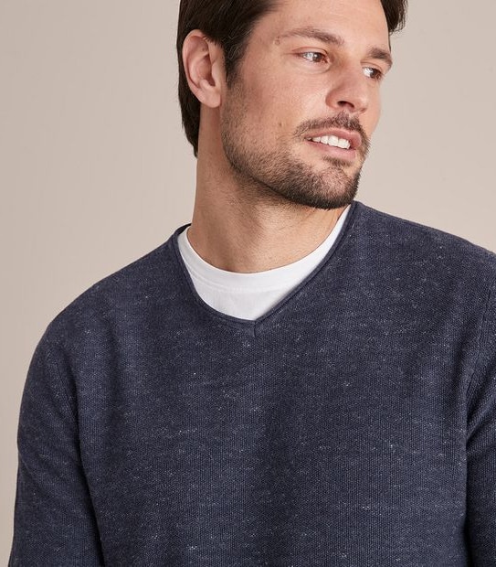 Lightweight V-Neck Knit Jumper